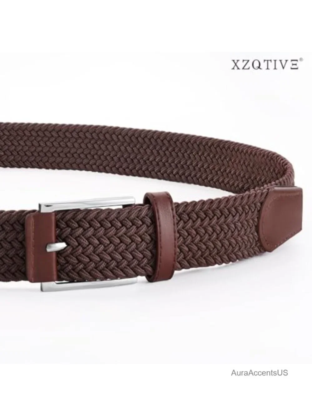 Braided Stretch Belt for Men Women Elastic Woven Belt Golf Casual Pants